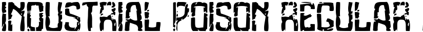 Industrial Poison Regular font