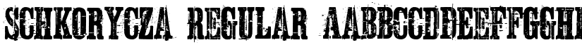 Schkorycza Regular font