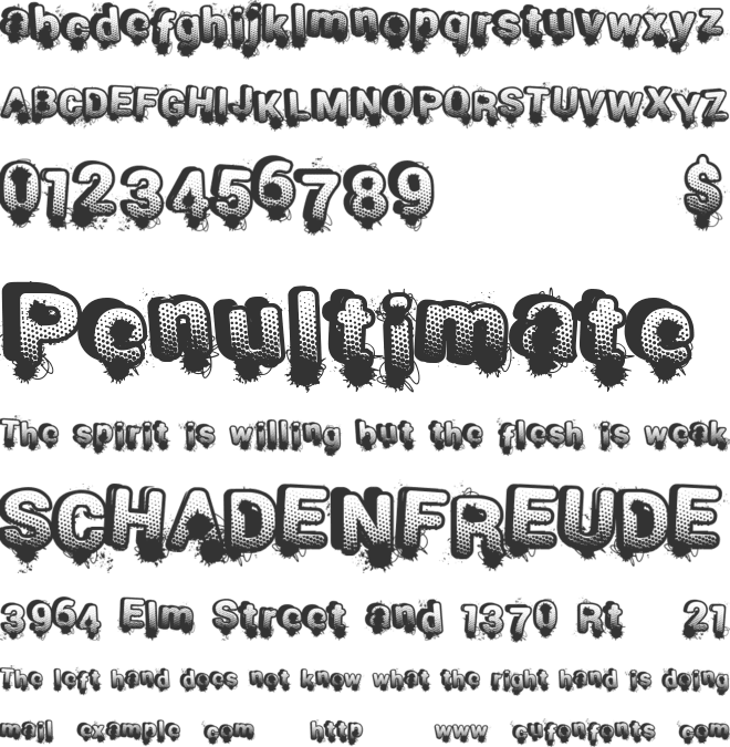 SmashBreak font preview