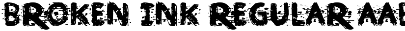 Broken Ink font download