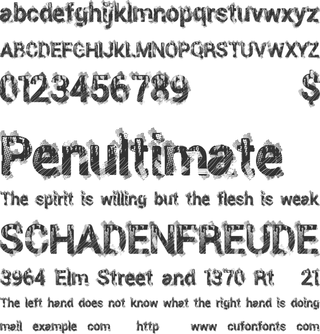 EightiesLocker font preview