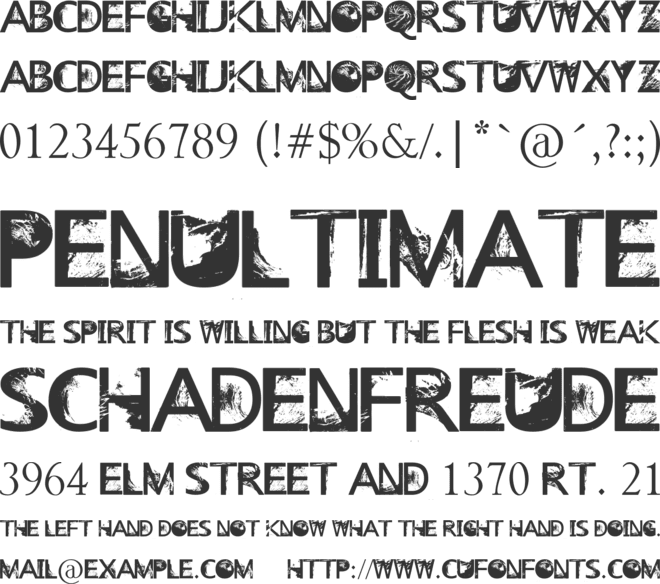 Venue_on_the_Beach font preview