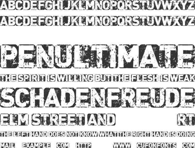 CF Punk is not Dead font preview