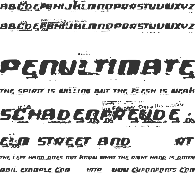 The Ultra font preview