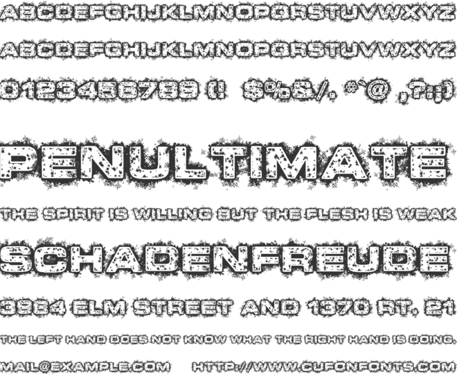 Dystopian Future font preview