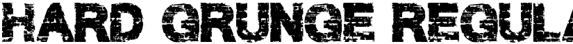 Hard Grunge Regular font