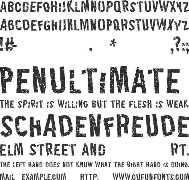 LeatherJackets font preview