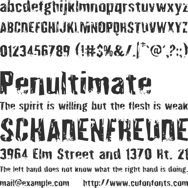 Quarrystone font preview