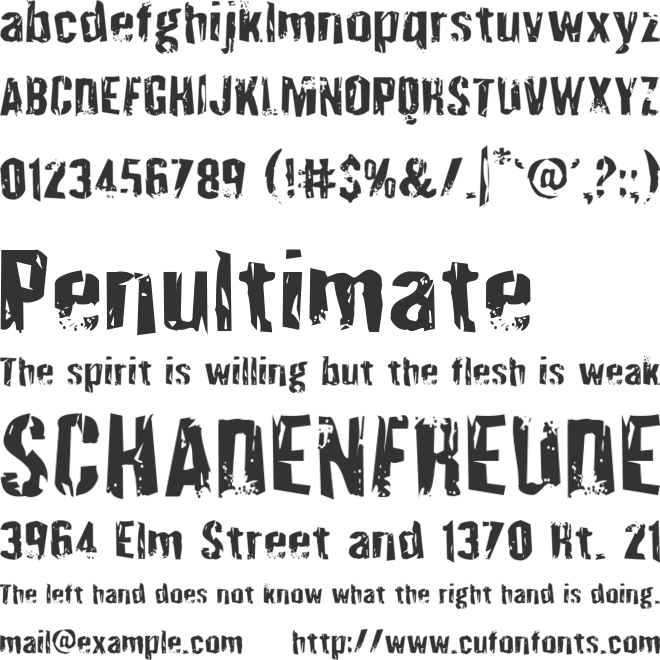 Quarrystone font preview