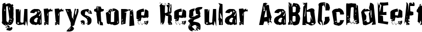 Quarrystone Regular font