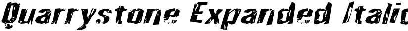 Quarrystone Expanded Italic Expanded Italic font