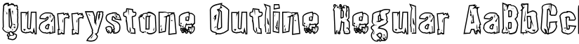 Quarrystone Outline Regular font