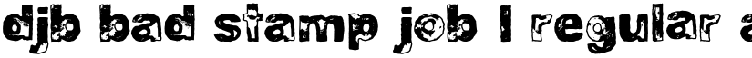 DJB BAD STAMP JOB 1 Regular font