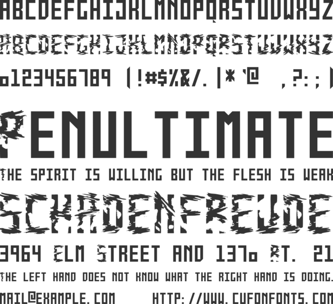 Monolyth font preview
