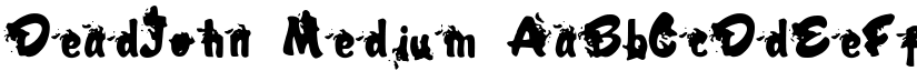 DeadJohn Medium font