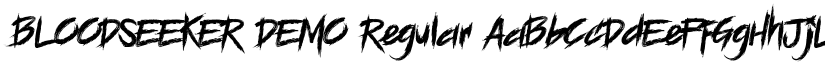 BLOODSEEKER DEMO Regular font