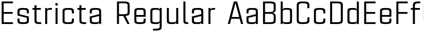 Estricta Regular font