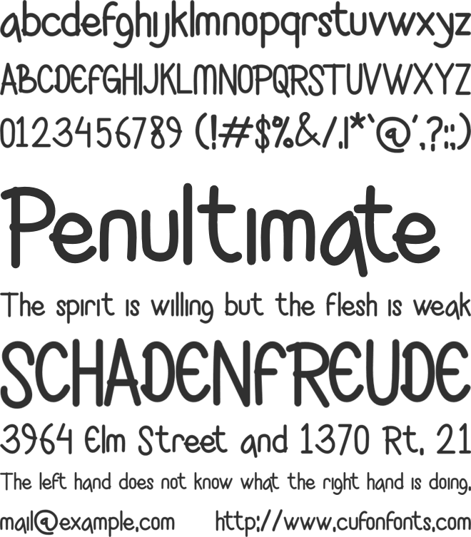 Bemboom font preview
