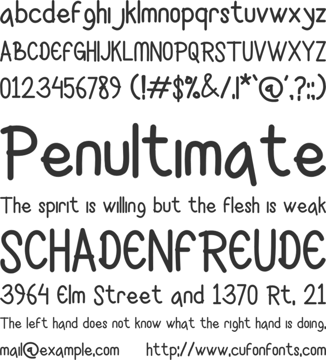 Bemboom font preview