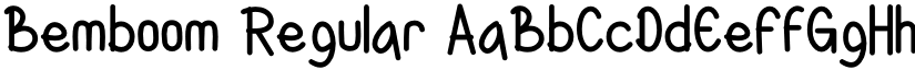 Bemboom Regular font
