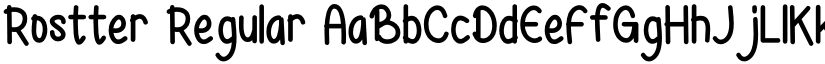 Rostter Regular font