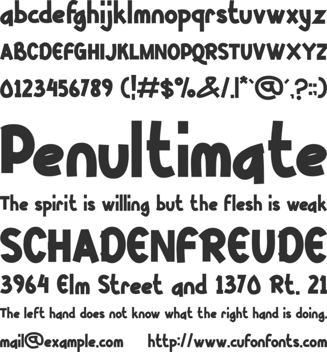 kittsy font preview