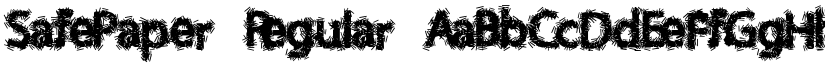 SafePaper Regular font