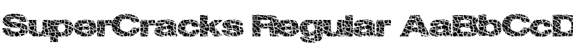 SuperCracks Regular font