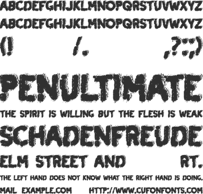 Night Prowler font preview