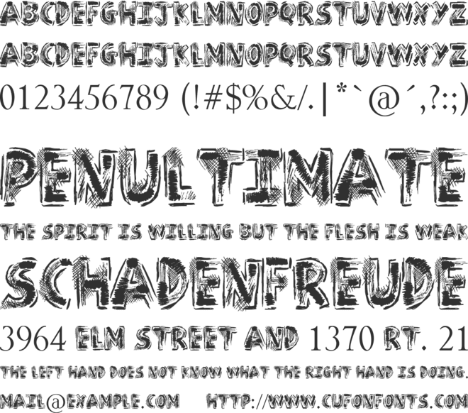 Sketch Pad font preview