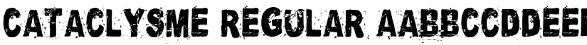 Cataclysme Regular font