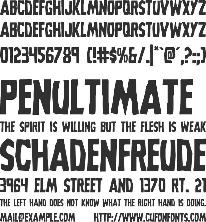 Grim Ghost font preview