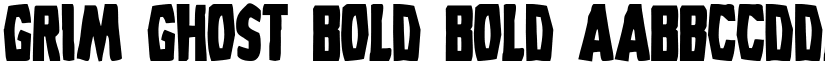 Grim Ghost Bold Bold font