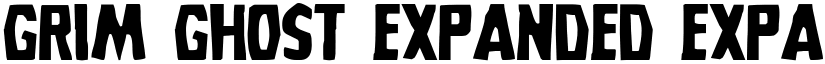 Grim Ghost Expanded Expanded font
