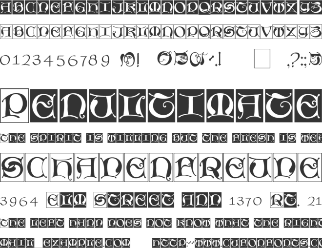 Missal Unciale font preview