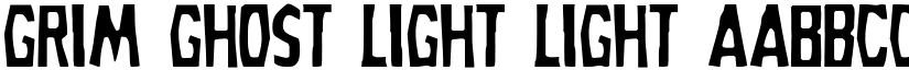 Grim Ghost Light Light font