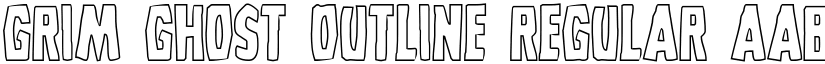 Grim Ghost Outline Regular font