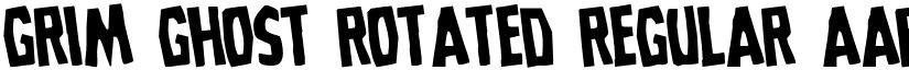 Grim Ghost Rotated Regular font