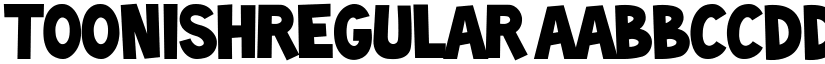 ToonishRegular font