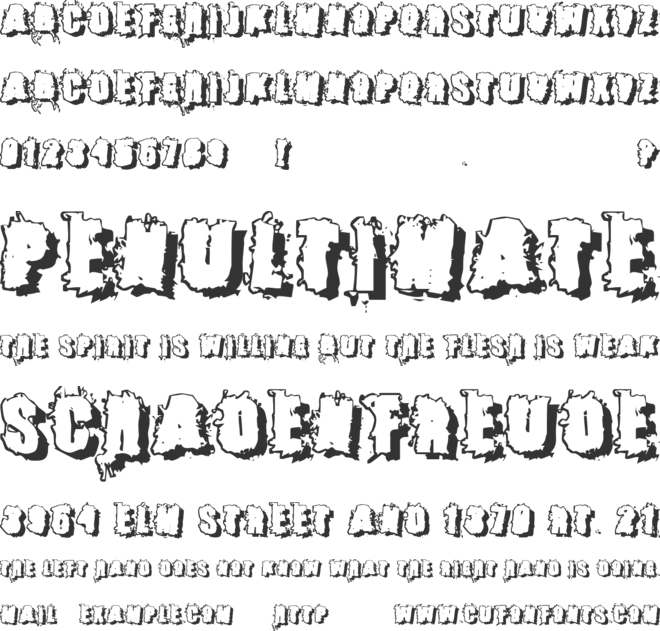 Catch 22 font preview