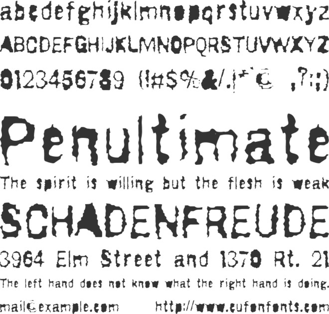 Drugstore Waltz font preview