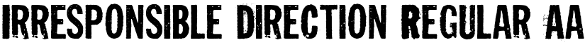 Irresponsible Direction font download