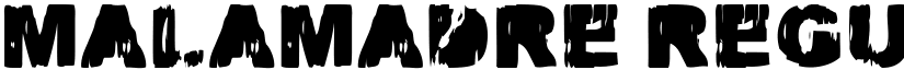 MALAMADRE Regular font