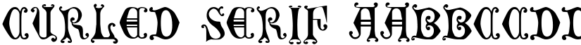 Curled Serif font