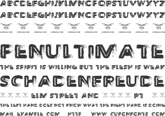 The Decompozed font preview