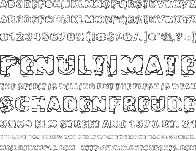 Cybereye font preview