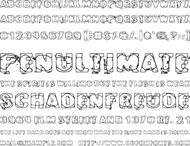 Cybereye font preview