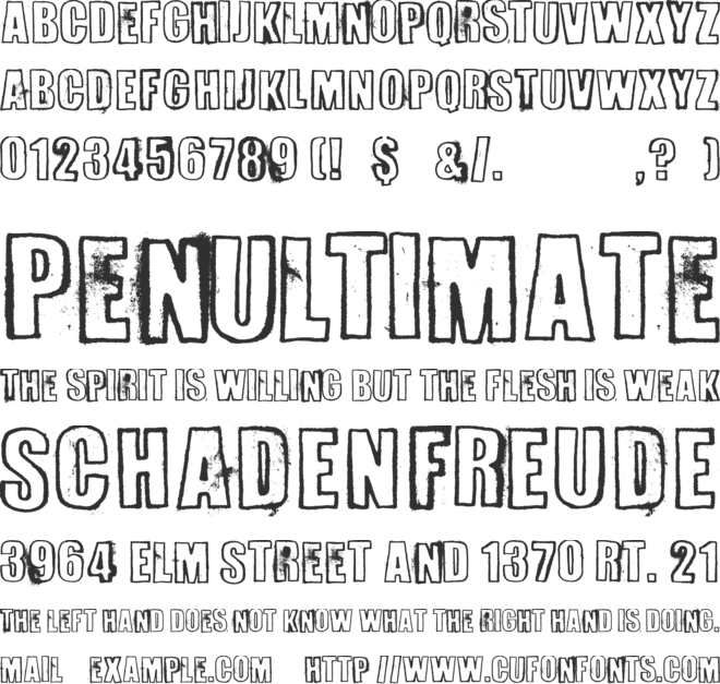Perversionist font preview