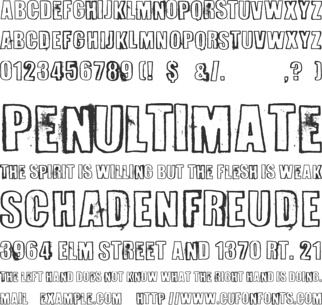 Perversionist font preview