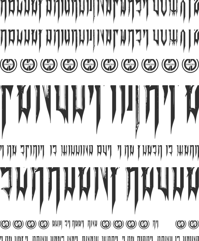 Sinthetic font preview